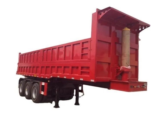 Transporte de cemento en polvo a granel con semiremolque de carga pesada de tres ejes