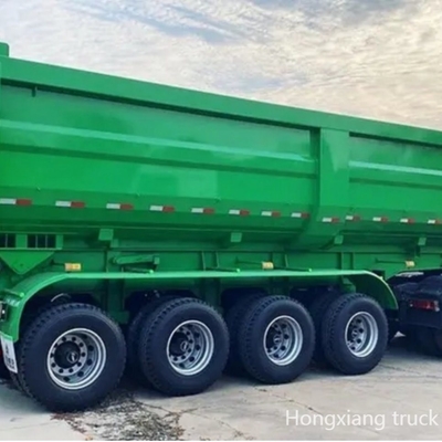 20m3 Remolque de camión con remolque de forma cuadrada 3 ejes para el transporte de polvo de cemento a granel