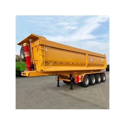 Personalización de 3 ejes Remolque de transporte de carbón de 80 toneladas con cilindro Hyva y eje de 13 t