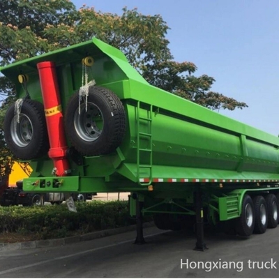 11 metros esqueleto trasero volcado semirremolque para el transporte de polvo de cemento a granel 1820mm