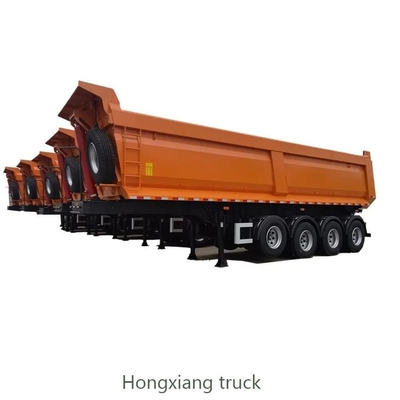 Venta de remolque de camión remolque de remolque de remolque de carga pesada 3 4 5 Ejes 45 cúbicos Tractor de descarga en forma U