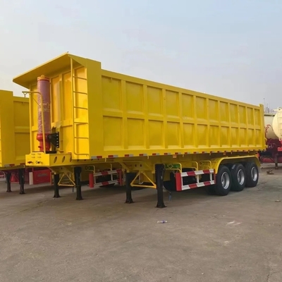 3 ejes auto-dumping cilindro hidráulico de descarga de remolque para 20FT 40FT camión de descarga trasera