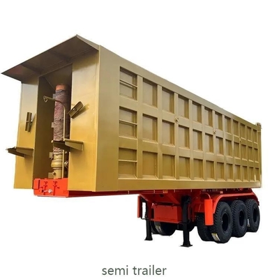 Semiremolque de descarga de 3 ejes personalizable para el transporte de carbón/piedra