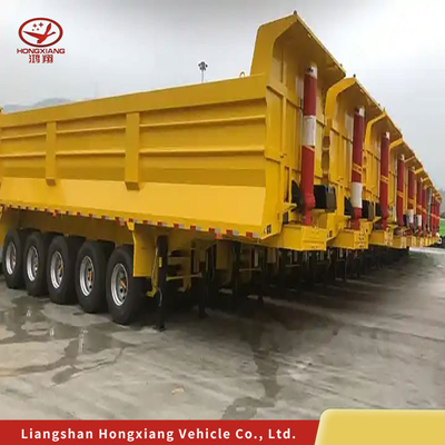 30 toneladas de camión de descarga semi-remolque equipado con eje de remolque trasero de remolque de carga pesada