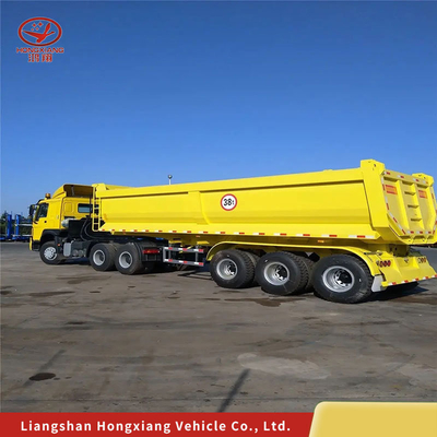 Trailers con cilindro hidráulico de acero para camiones de carga pesada con cilindro trasero