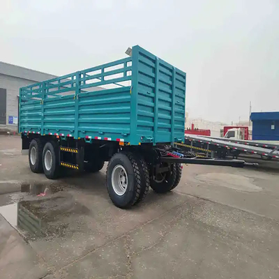 Tractor con suspensión de brazo cruzado con pierna de aterrizaje de dos velocidades y descarga hidráulica
