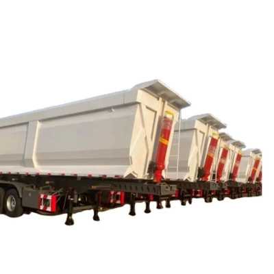4 Ejes 30t 50t U Forma de camión de descarga Semi remolque Pista 2240mm asequible y duradero