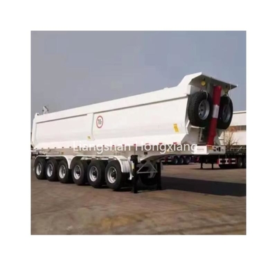 13500X3000X1550 mm Remolque hidráulico trasero para el transporte de aglomerados de grava