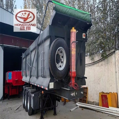 Remolque de camión de cama plana con 25cbm 32cbm en forma de U
