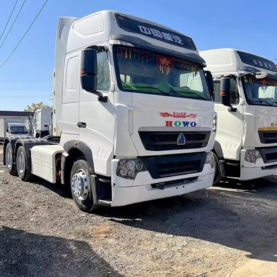 Camión tractor de 6X4 430HP Sinotruk HOWO A7 T7 Cabeza de tractor de transmisión automática con 1