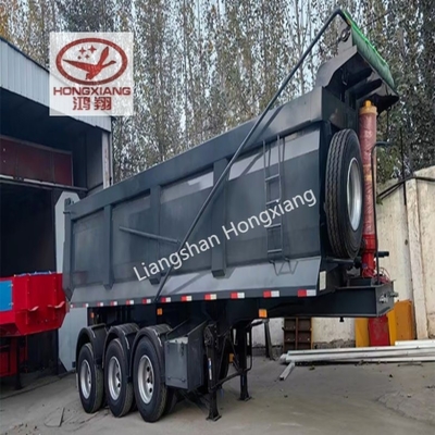 Semiremolque de descarga en forma de U para el transporte seguro y rápido de mercancías a granel 13500X3000X1550 mm