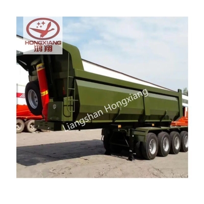 Diseño 3/4 Ejes 40FT Pared lateral Semi remolque cama plana remolque de carga cerrado