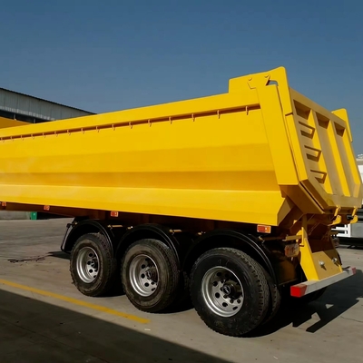 25cbm 32cbm 8 toneladas remolque extremo trasero descargador camión semirremolque con 13500X3000X1550 mm tamaño