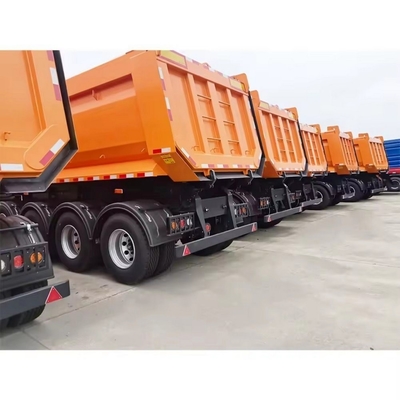 25cbm 32cbm 8 toneladas remolque extremo trasero descargador camión semirremolque con 13500X3000X1550 mm tamaño