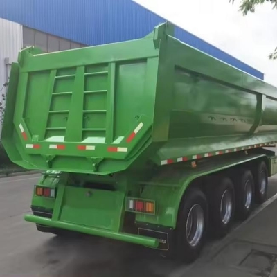 60 toneladas de remolques con remolque trasero en forma de U /remolque de camión con remolque trasero con remolque trasero de tres ejes
