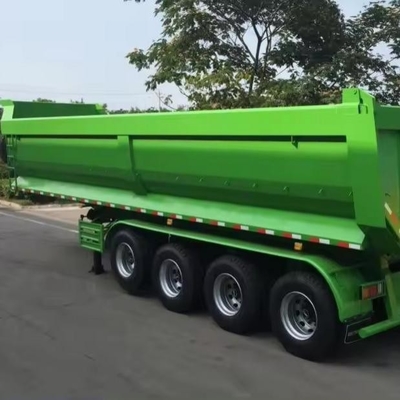 25cbm 32cbm U en forma de extremo trasero tirador descargador camión semi-remolque neumático de remolque 12r22.5