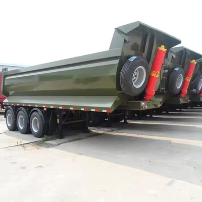 25cbm 32cbm U en forma de extremo trasero tirador descargador camión semi-remolque neumático de remolque 12r22.5