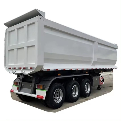 45cbm 40 60 toneladas de U en forma de extremo trasero tirador de descarga Semi camiones remolques 13500X3000X1550 mm