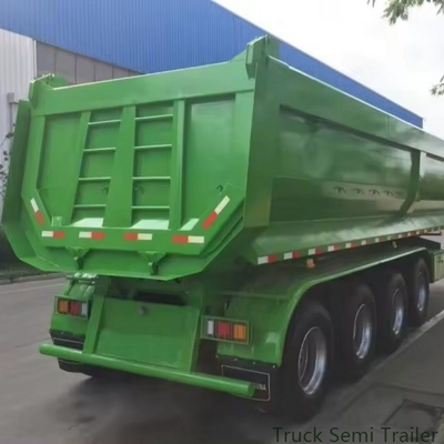 Trailers de carga pesada en forma de U con remolque de 4 ejes