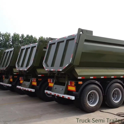 Trailers de carga pesada en forma de U con remolque de 4 ejes