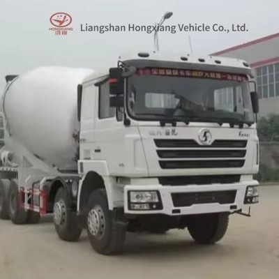 4 Ejes 300-400 CV Vehículo de mezcla de hormigón de ventana manual de autocarga