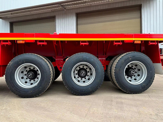 Semi-remolque de diseño personalizado con suspensión tipo brazo cruzado 40FT 60FT 80FT 100FT cama baja