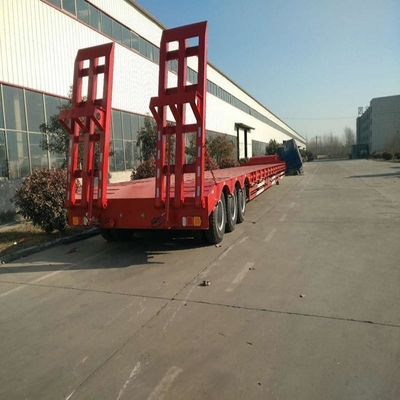 Grado de trabajo pesado 60 toneladas 80 toneladas Transporte 4 ejes Bajo cuerpo Camiones de remolque de cama baja