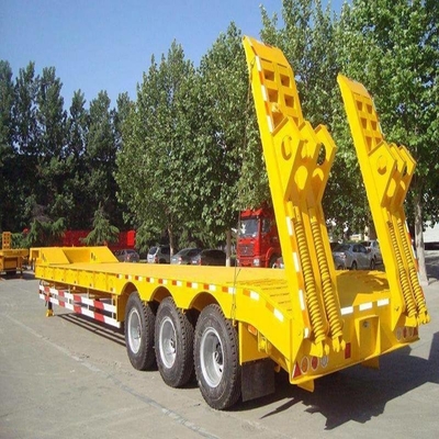 Grado de trabajo pesado 60 toneladas 80 toneladas Transporte 4 ejes Bajo cuerpo Camiones de remolque de cama baja