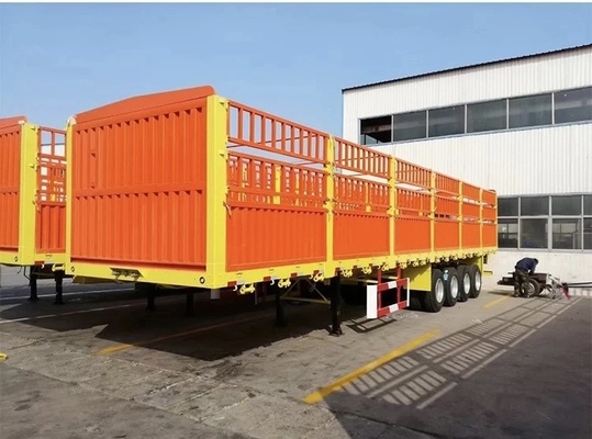 60 80t remolque para el transporte de animales, remolque para cercas, semirremolque con 2.3.4 Configuración del eje