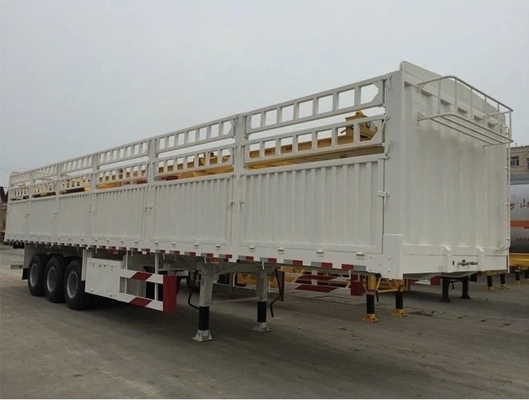 60 80t remolque para el transporte de animales, remolque para cercas, semirremolque con 2.3.4 Configuración del eje