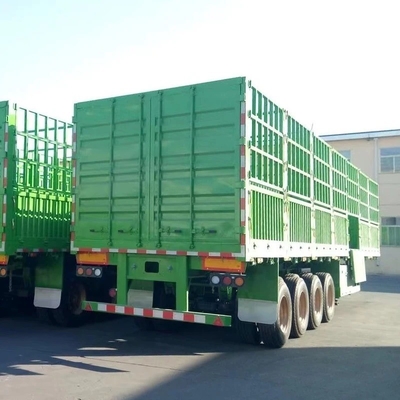 Semi-remolque de cerca para transporte de carga a granel de 40 toneladas con sistema de frenado antibloqueo ABS