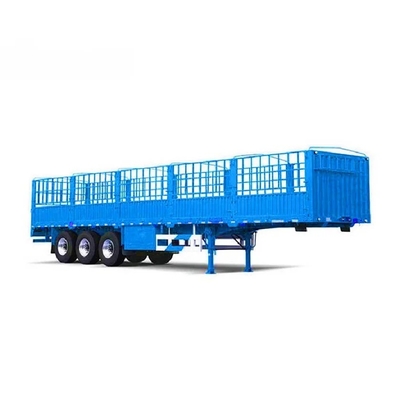 3ejes 50 toneladas cerca lateral camión de carga remolque semi remolque con personalización