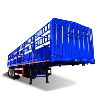 3ejes 50 toneladas cerca lateral camión de carga remolque semi remolque con personalización