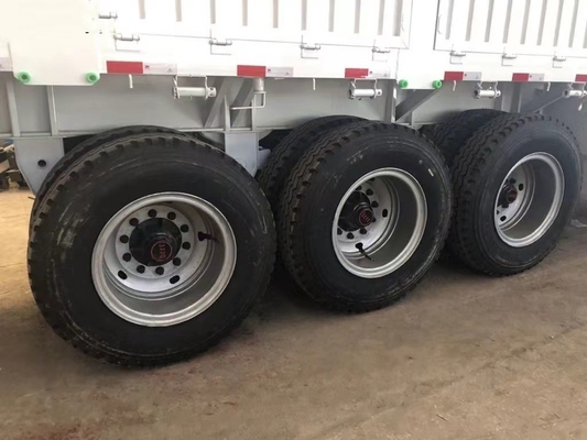 Remolque con cerca Semi-remolque con 8.12.16 neumático número 3 eje 5.8 toneladas