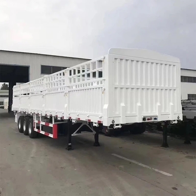 Semi-remolque de cerca para transporte de carga a granel de 40-100 toneladas con sistema de suspensión ligero