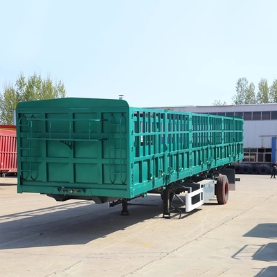 3-Eje 40-100 toneladas de carga a granel de transporte de cercas Semi-remolque 1820 mm de la banda de rodadura de personalización