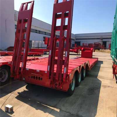 Autodumping 3 Ejes 60 toneladas 80 toneladas Lowboy Cargador Baja Cama Baja Cama Baja 3 Ejes Camión Semirremolque
