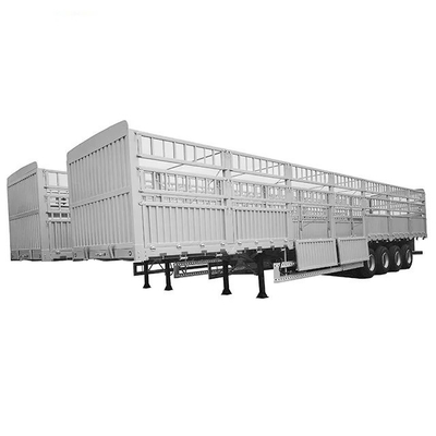 4 Ejes del remolque de pared lateral cerco de carga semirremolque con clase de trabajo ligero asequible