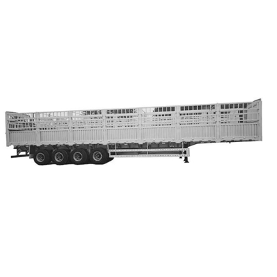 4 Ejes del remolque de pared lateral cerco de carga semirremolque con clase de trabajo ligero asequible
