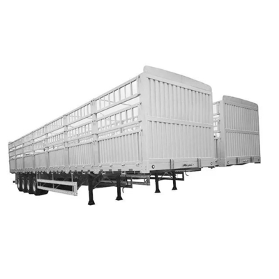 4 Ejes del remolque de pared lateral cerco de carga semirremolque con clase de trabajo ligero asequible