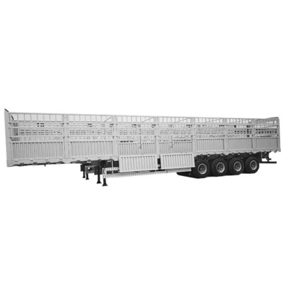 4 Ejes del remolque de pared lateral cerco de carga semirremolque con clase de trabajo ligero asequible