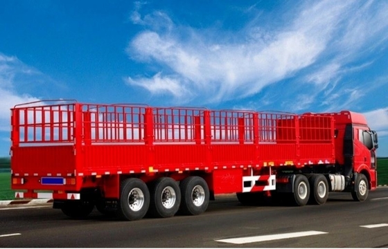 5.8 toneladas de acero al carbono Mecánica de hojas de resorte de suspensión plataforma frontal 1m/1.2/ Semi remolque de cerca