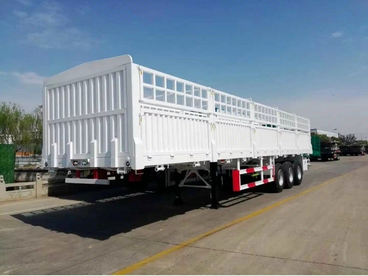 40-100 toneladas buena capacidad de carga acero cerca de transporte de animales semi remolque directo
