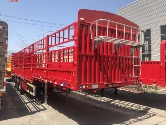 Semi-remolque para animales de estaca, transporte de ganado, cerca de carga y remolques para camiones
