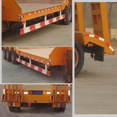Semi remolque de 13 t de eje pesado con cama plana baja para el transporte de equipos pesados