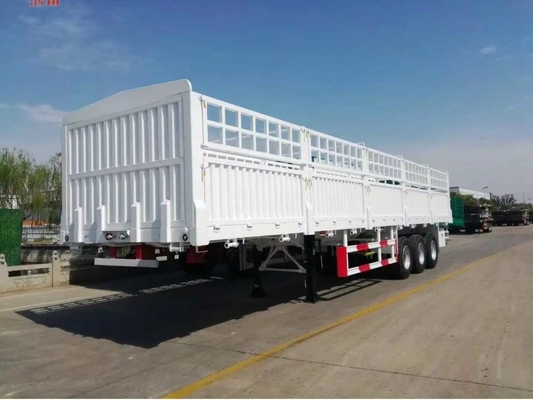 3 Ejes 45FT 48FT 60ton Dropside Cargo Pared lateral Semirremolque para vallas de pared lateral de servicio ligero