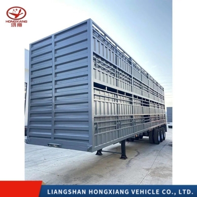 3 Ejes 45FT 48FT 60ton Dropside Cargo Pared lateral Semirremolque para vallas de pared lateral de servicio ligero