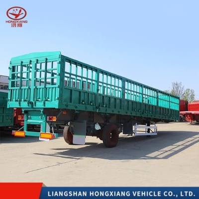 3 Ejes 45FT 48FT 60ton Dropside Cargo Pared lateral Semirremolque para vallas de pared lateral de servicio ligero