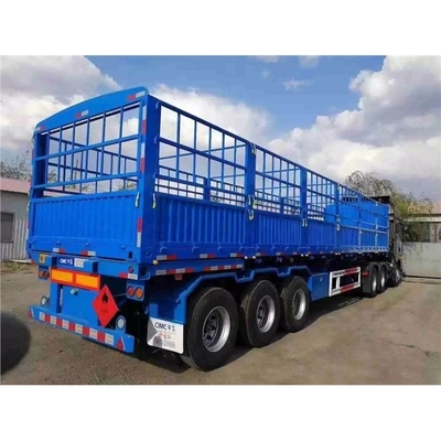 40ft 3 ejes 60tons caída cerca de pared lateral semirremolque remolque de caballos cercas semirremolque