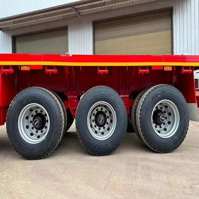 Servicio postventa de 3 años Tractor de puerta lateral plana semirremolque de lecho bajo con eje de 13 t